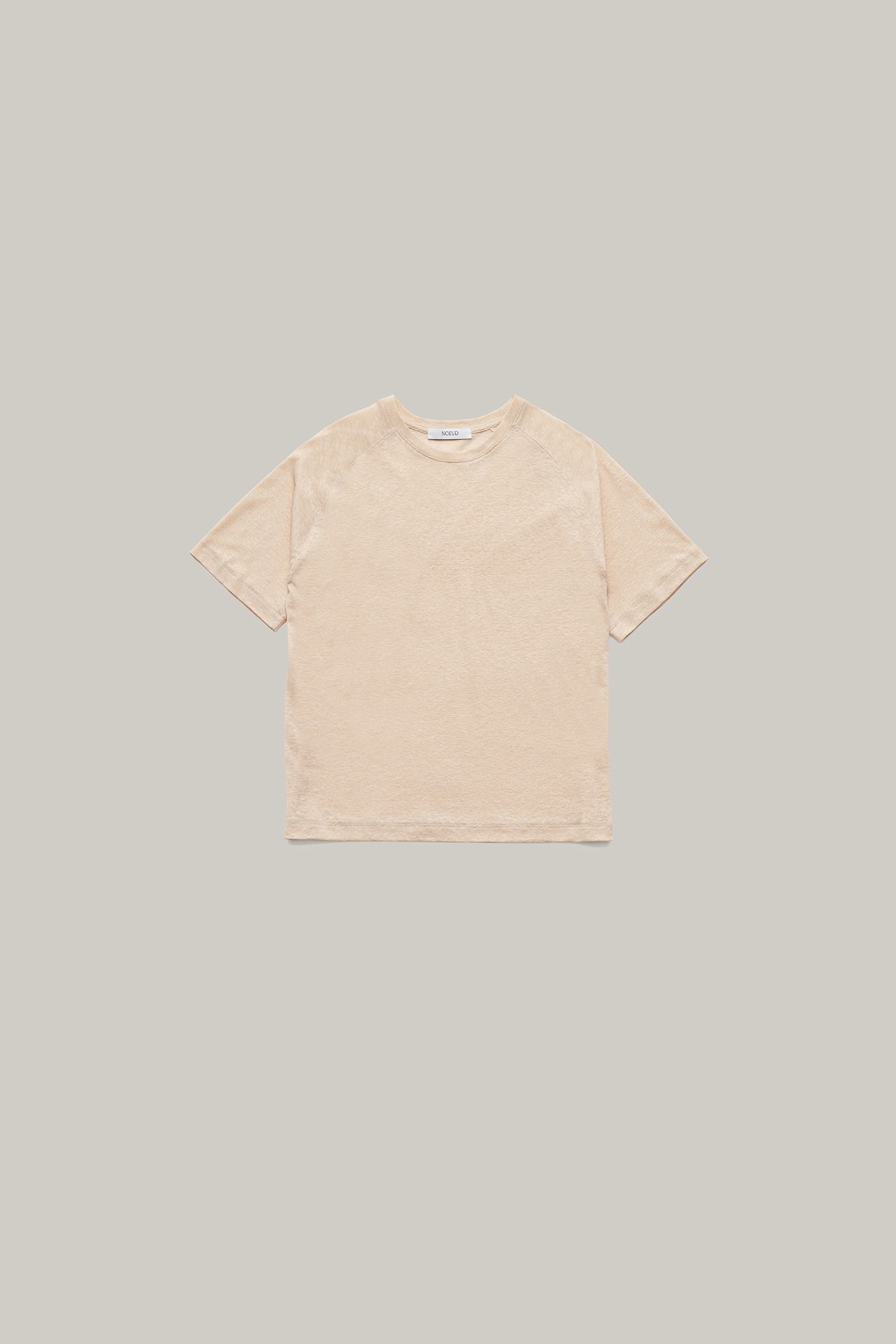 Linen nagrant t-shirt (Beige)