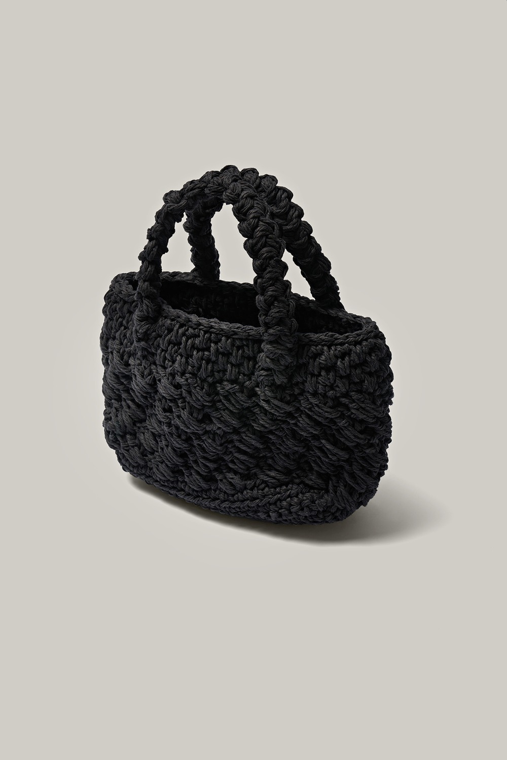 Hand-knitted bag